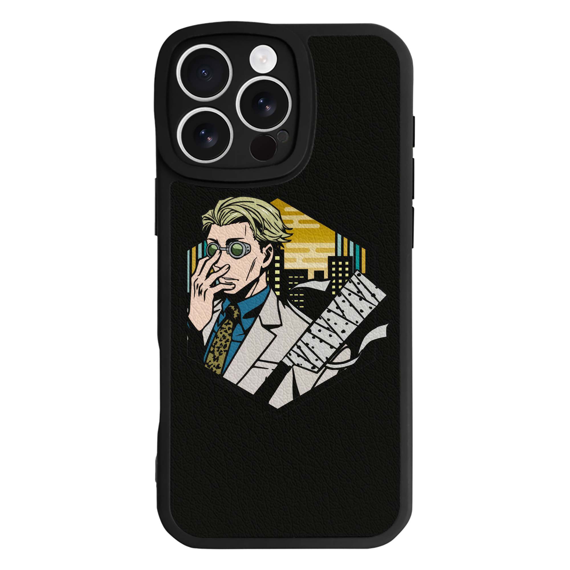 （画像用） 呪術廻戦 Jujutsu Kaisen 【iPhone 16シリーズ対応】シリコンスマホケース（レザー調） 材質：シリコン